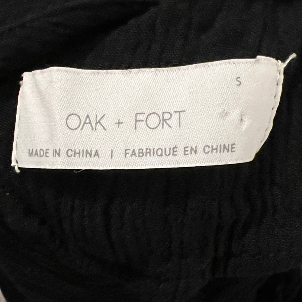 OAK + FORT Black Midi Slip Dress - Picture 2 of 3